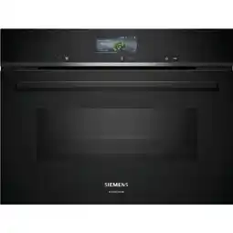 EP Siemens CM776GMB1F iQ700 extraKlasse Compacte Oven met Magnetron - 60 x 45 cm - Zwart aanbieding