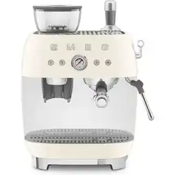 EP SMEG EGF03CREU Handmatige Espressomachine 50's Style - Creme aanbieding