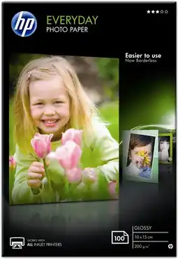 Coolblue HP Everyday Glossy Fotopapier 100 Vel (10 x 15) aanbieding