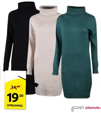 Jola Mode Sweatjurk aanbieding