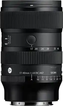 Coolblue Sigma 17-40mm f/1.8 DC Art Sony E-mount aanbieding