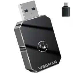 ANWB Wegman CarPlay & Android Auto Dongle 2 in 1 Zwart aanbieding