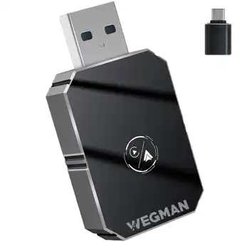 ANWB Wegman CarPlay & Android Auto Dongle 2 in 1 Zwart aanbieding