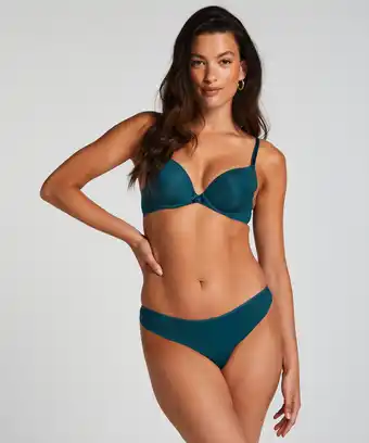 Hunkemoller Hunkemöller Invisible string Lace Back Blauw aanbieding