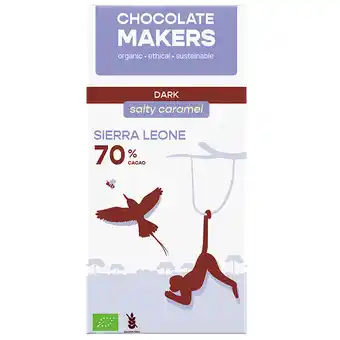 Holland & Barrett Chocolatemakers Sierra Leone Puur 70% Salty Caramel - 80g aanbieding