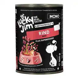 Zooplus Voordeelpakket: 24x400g Lucky Jim Mono Rund natvoer voor honden aanbieding