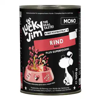 Zooplus Voordeelpakket: 24x400g Lucky Jim Mono Rund natvoer voor honden aanbieding