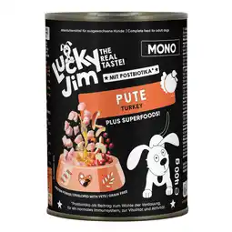 Zooplus Voordeelpakket: 24x400g Lucky Jim Mono Kalkoen natvoer voor honden aanbieding