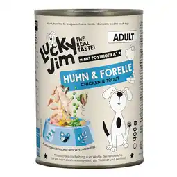 Zooplus Voordeelpakket: 24x400g Lucky Jim Adult Kip & Forel natvoer voor honden aanbieding