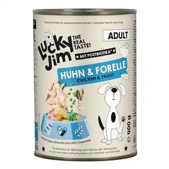 Zooplus Voordeelpakket: 24x400g Lucky Jim Adult Kip & Forel natvoer voor honden aanbieding