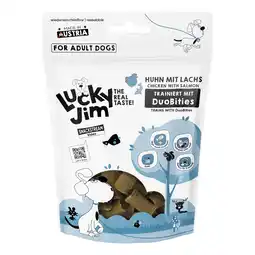 Zooplus Voordeelpakket 8x70g Lucky Jim DuoBities kip met zalm hondensnacks aanbieding