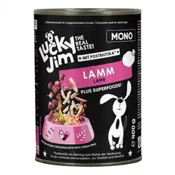 Zooplus Voordeelpakket: 24x400g Lucky Jim Mono Lam natvoer voor honden aanbieding