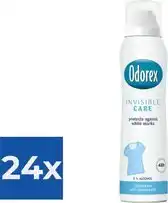 Bol.com Odorex Deospray - Invisible Care - Voordeelverpakking 24 x 150 ml aanbieding