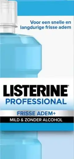 De Online Drogist Listerine Professional Frisse Adem Mondwater aanbieding