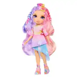Intertoys Rainbow High Air Brush & Create modepop paarse ogen aanbieding
