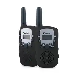 Intertoys Qware walkie talkie set - zwart aanbieding