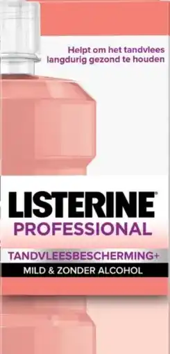 De Online Drogist Listerine Professional Tandvlees Bescherming Mondwater aanbieding