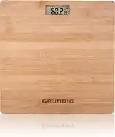 Bol.com Grundig Personenweegschaal - Digitale Weegschaal - Tot 180KG - Anti Slip Voetjes - Bamboe aanbieding