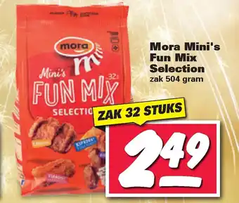 Nettorama Mora Mini's Fun Mix Selection 504 gram aanbieding