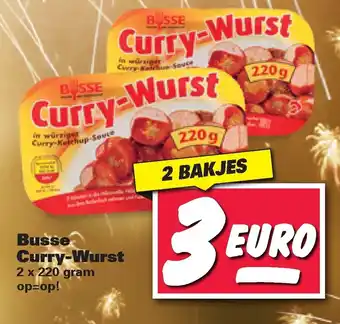 Nettorama Busse Curry-Wurst 2 x 220 gram aanbieding