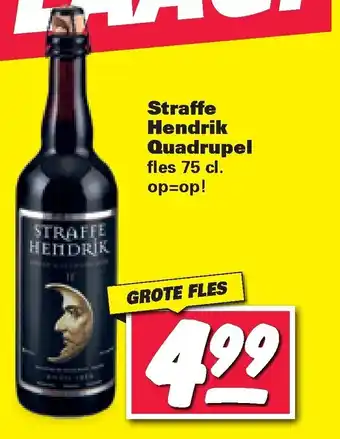 Nettorama Straffe Hendrik Quadrupel 75 cl aanbieding