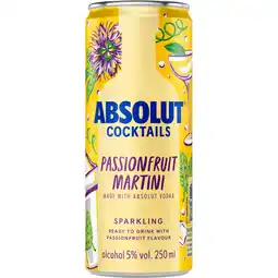 Albert Heijn Absolut Passionfruit martini aanbieding