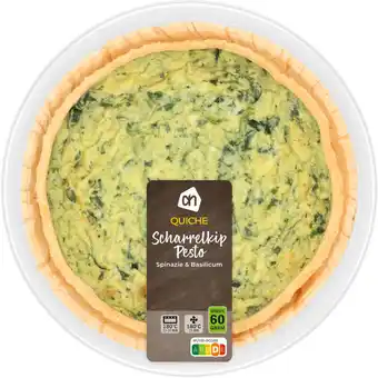 Albert Heijn AH Quiche kip pesto spinazie aanbieding