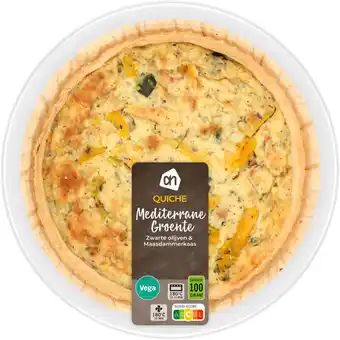Albert Heijn AH Quiche mediterrane groenten aanbieding