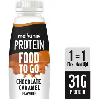 Albert Heijn Melkunie Protein food to go chocolate caramel aanbieding