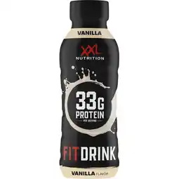 Albert Heijn XXL Nutrition Fitdrink vanilla flavour aanbieding