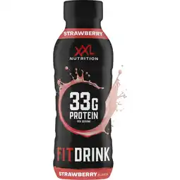Albert Heijn XXL Nutrition Fitdrink strawberry flavour aanbieding
