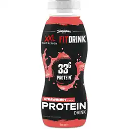 Albert Heijn XXL Nutrition Fitdrink strawberry flavour aanbieding
