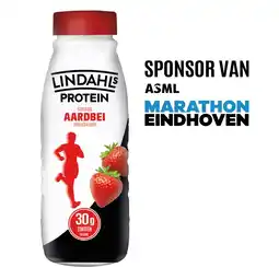 Albert Heijn Lindahls protein milk aardbeismaak aanbieding