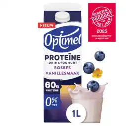 Albert Heijn Optimel Drinkyoghurt protein bosbes vanille aanbieding
