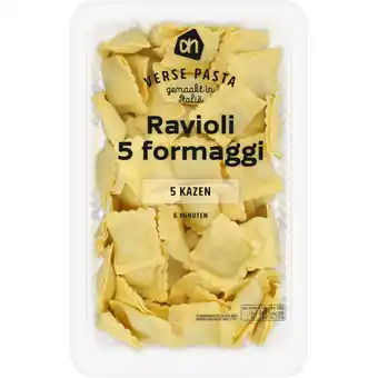 Albert Heijn AH Verse ravioli 5 formaggio aanbieding
