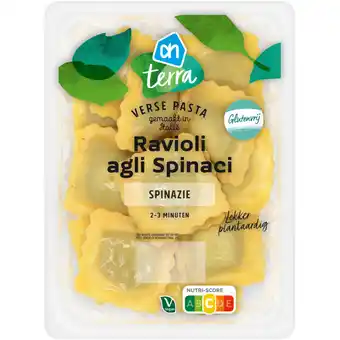 Albert Heijn AH Terra Plantaardig ravioli agli spinaci aanbieding