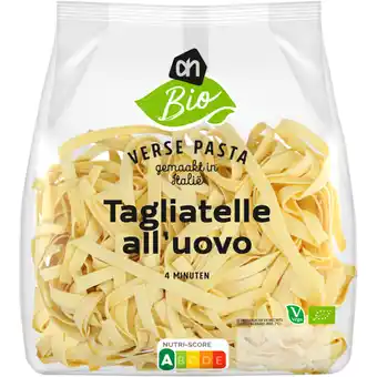 Albert Heijn AH Biologisch Verse tagliatelle all' uovo aanbieding
