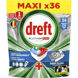 Albert Heijn Dreft Platinum plus vaatwascapsules deep clean aanbieding