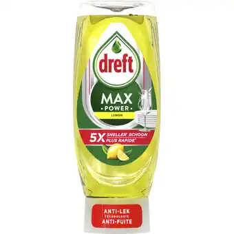 Albert Heijn Dreft Max power vloeibaar afwasmiddel citroen aanbieding