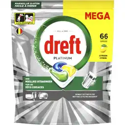 Albert Heijn Dreft Platinum original vaatwastabletten aanbieding