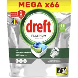 Albert Heijn Dreft Platinum original vaatwastabletten aanbieding