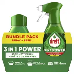 Albert Heijn Dreft 3in1 power spray bundle pack citroen aanbieding