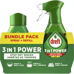 Albert Heijn Dreft 3in1 power spray bundle pack citroen aanbieding