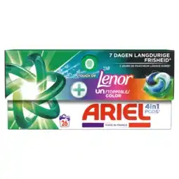 Albert Heijn Ariel 4-in-1 pods+ unstoppables wascapsules aanbieding