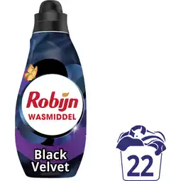 Albert Heijn Robijn Klein & krachtig black velvet wasmiddel aanbieding