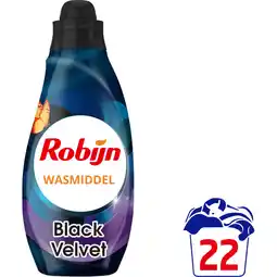 Albert Heijn Robijn Klein & krachtig black velvet wasmiddel aanbieding