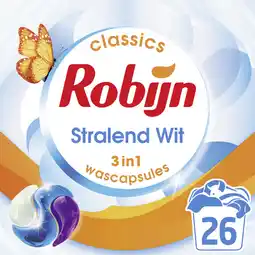 Albert Heijn Robijn Stralend wit 3-in-1 wascapsules aanbieding
