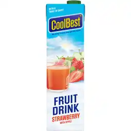 Albert Heijn CoolBest Fruit drink strawberry aanbieding