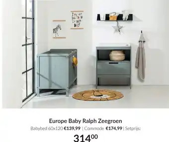 Babypark Europe Baby Ralph Zeegroen aanbieding