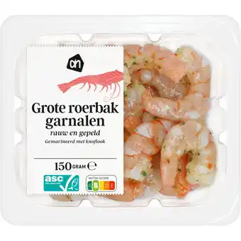 Albert Heijn AH Grote roerbak garnalen knoflook aanbieding